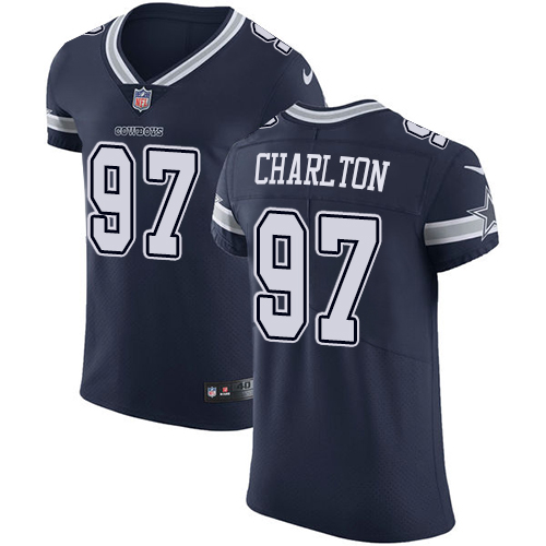 Nike Cowboys #97 Taco Charlton Navy Blue Team Color Men's Stitched NFL Vapor Untouchable Elite Jersey